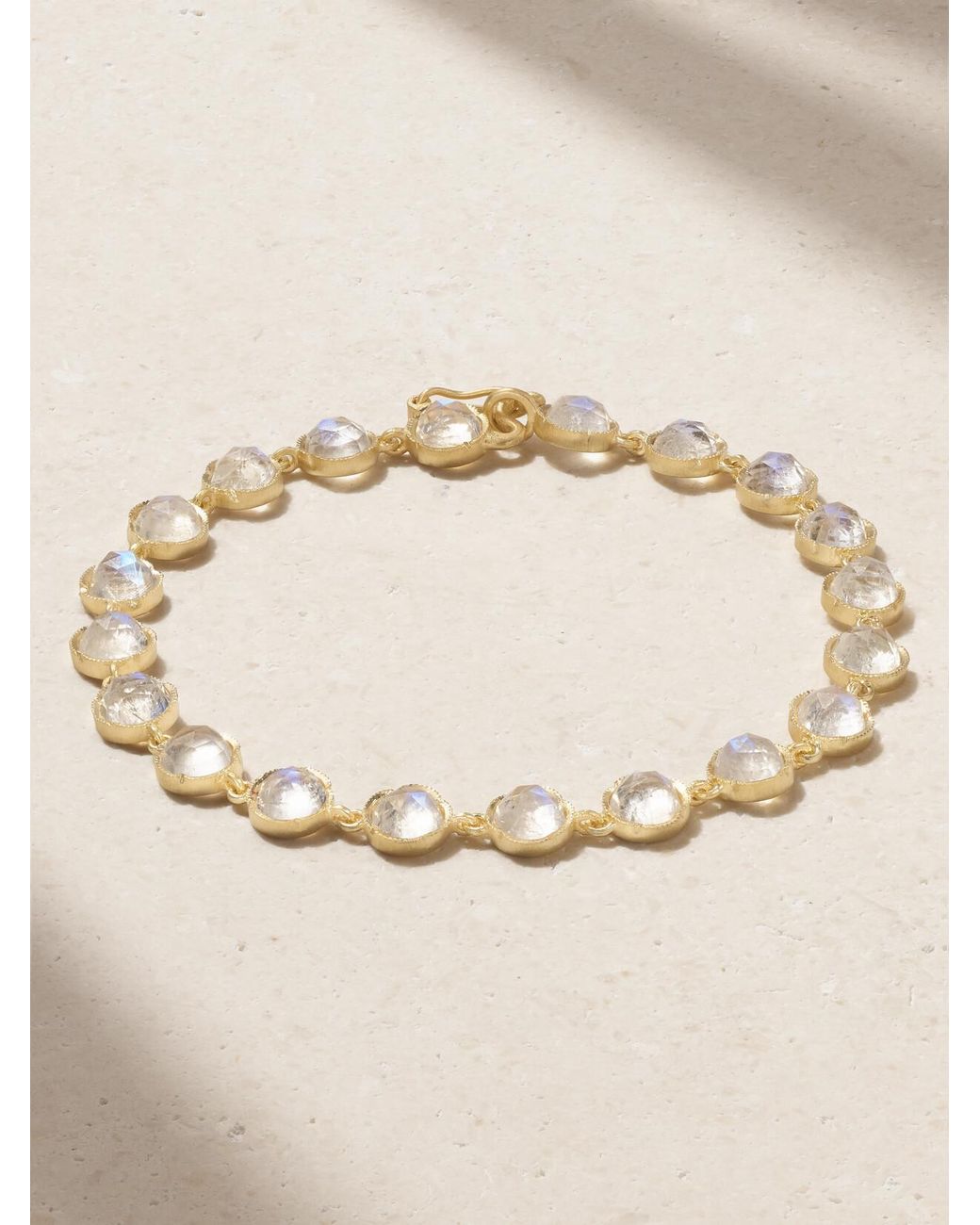 Irene Neuwirth Metallic Classic 18-Karat Moonstone Bracelet