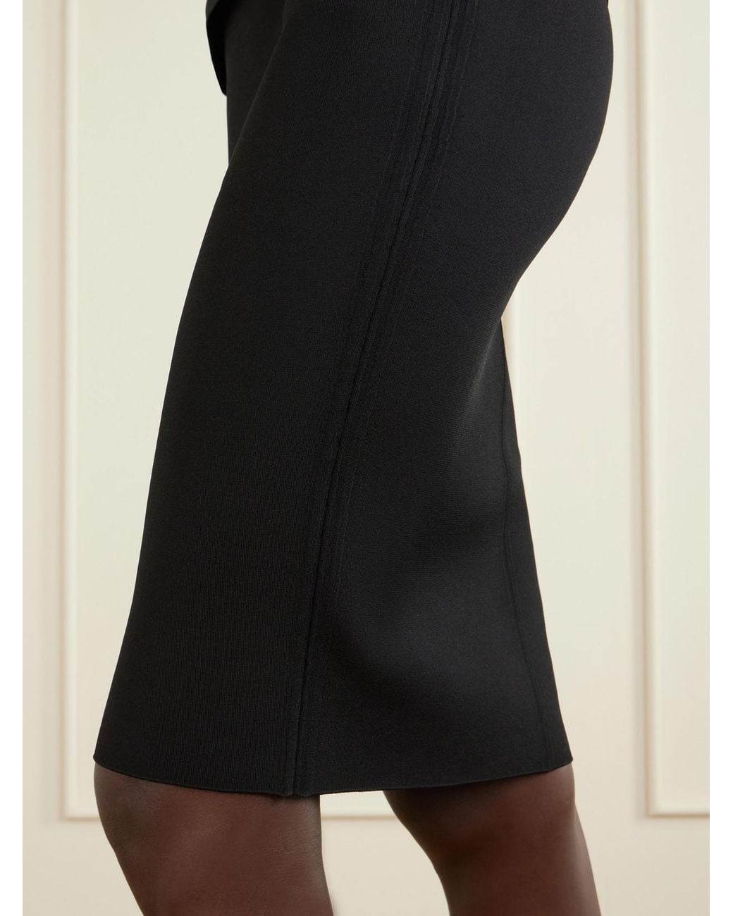 Tom Ford Black Crepe Knee-Length Skirt