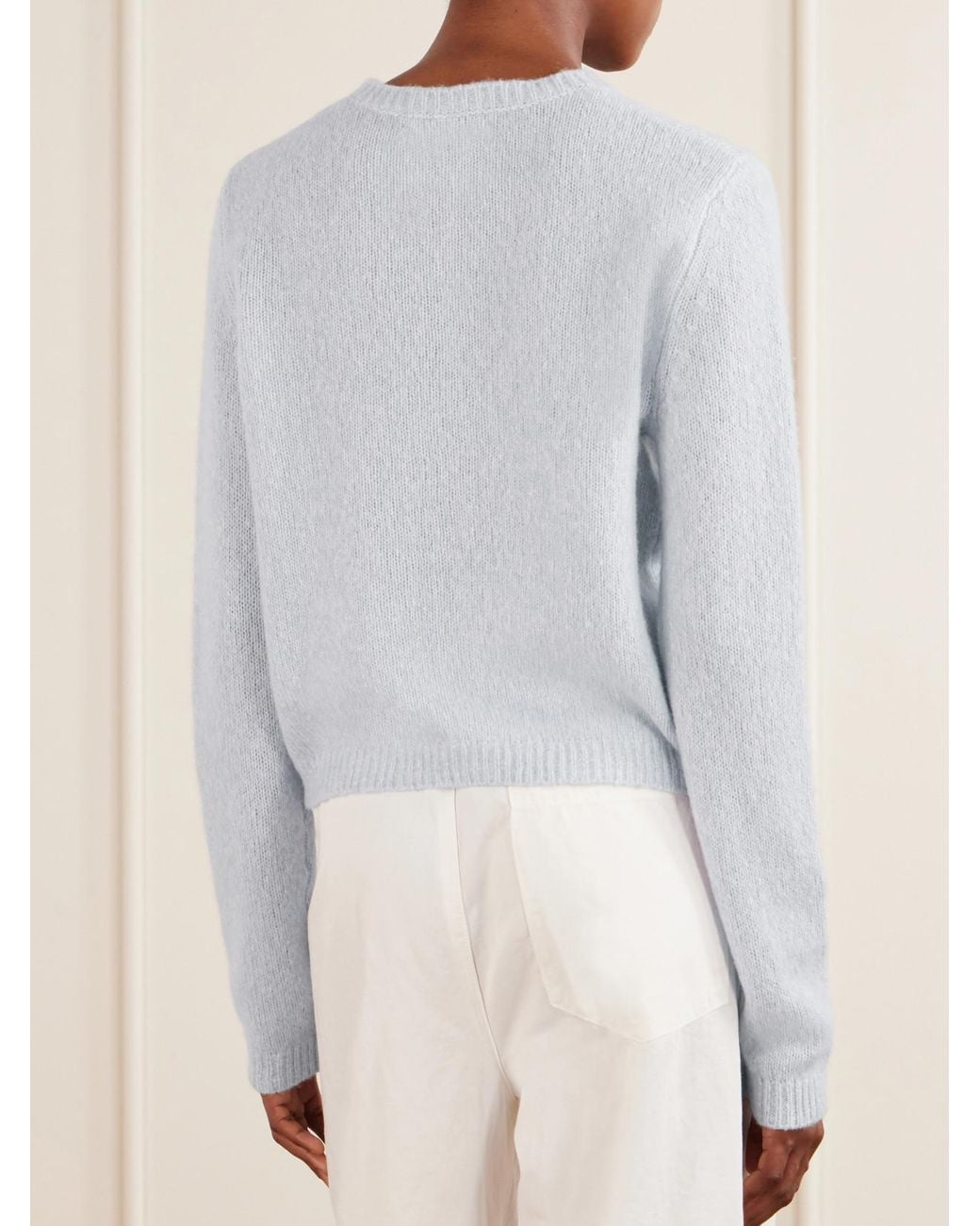Lisa Yang Blue Felicia Cashmere And Silk-Blend Cardigan