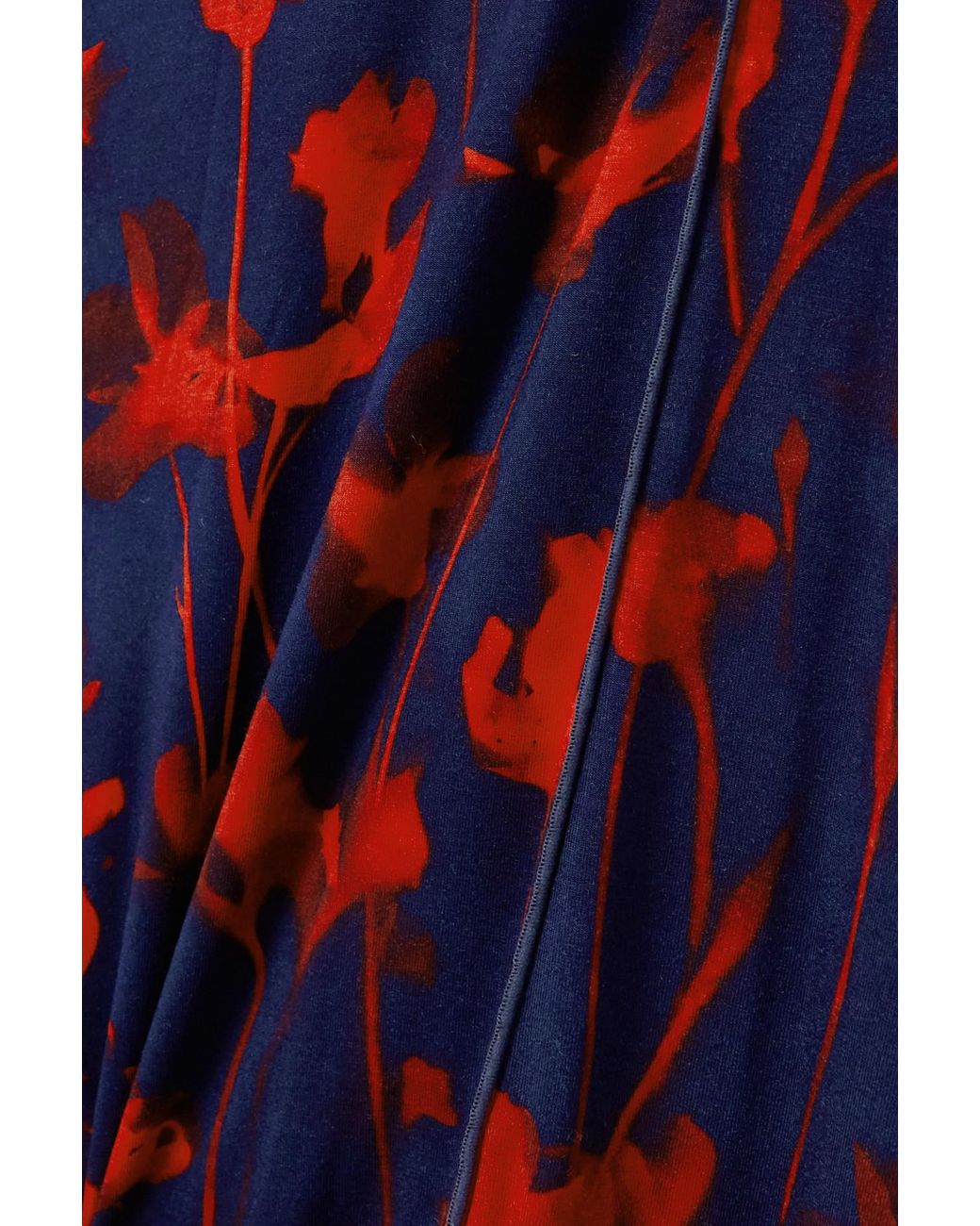 Proenza Schouler White Label Slinky graphic-print midi dress - Blue