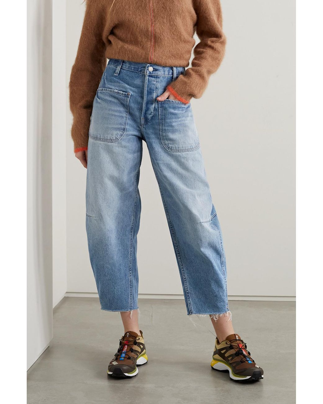 Polo Ralph Lauren Carrot Frayed Cropped High rise Straight leg