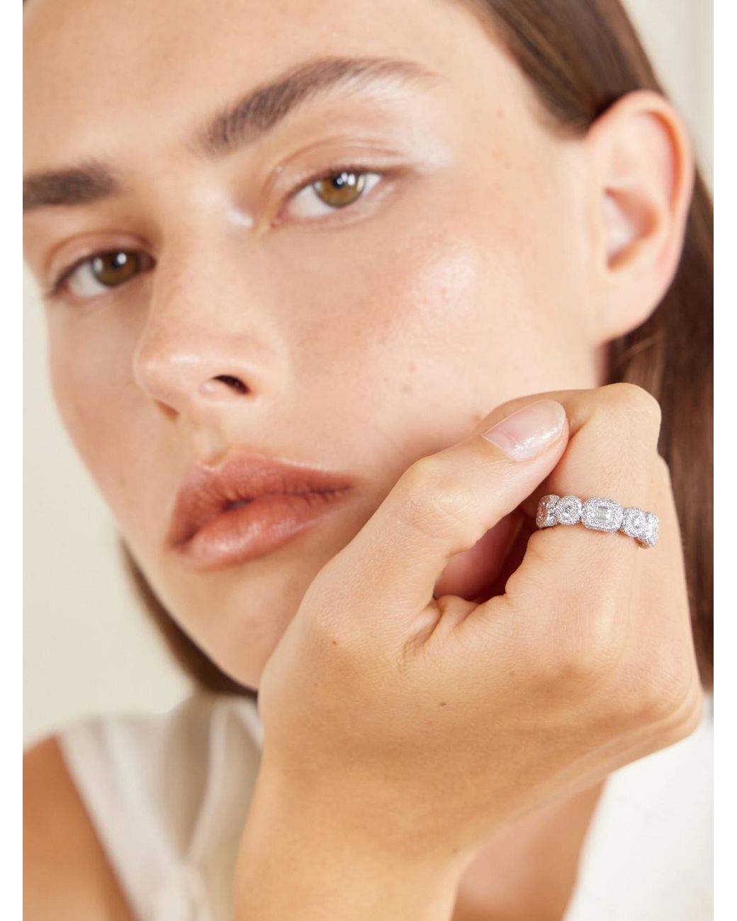 David Morris Natural Eternity 18-Karat Diamond Ring