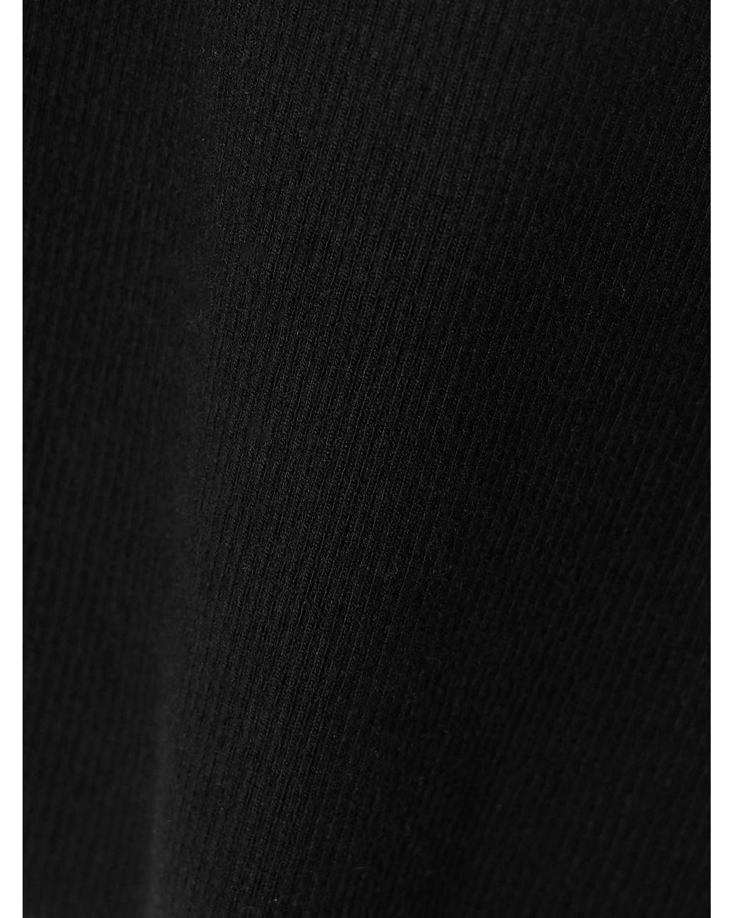 ÉTERNE Black Ribbed Stretch-Jersey Tank