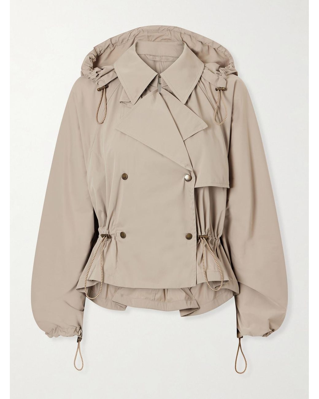 Burberry Natural Cropped Shell Jacket