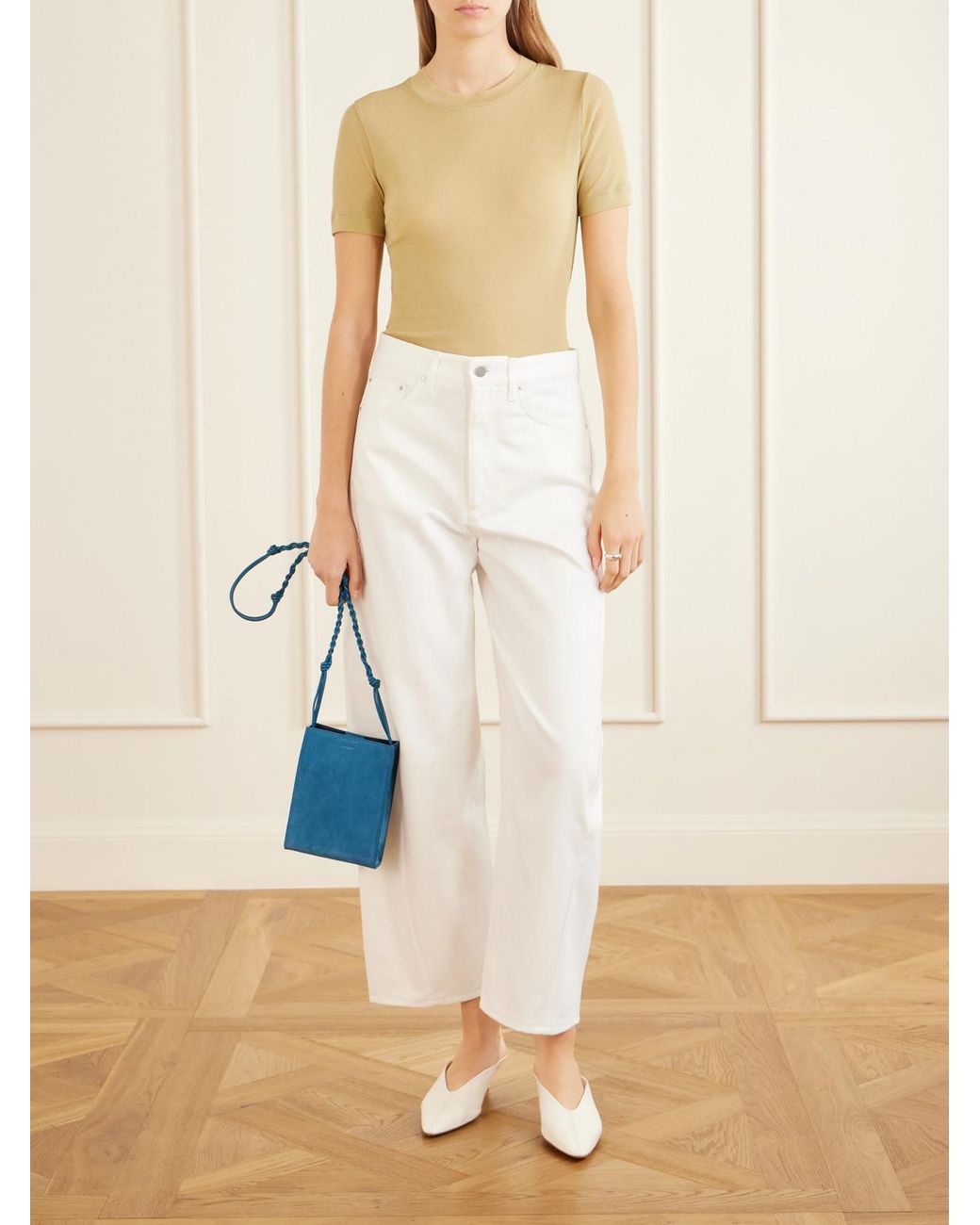 Maria McManus White Crescent Boyfriend Jeans