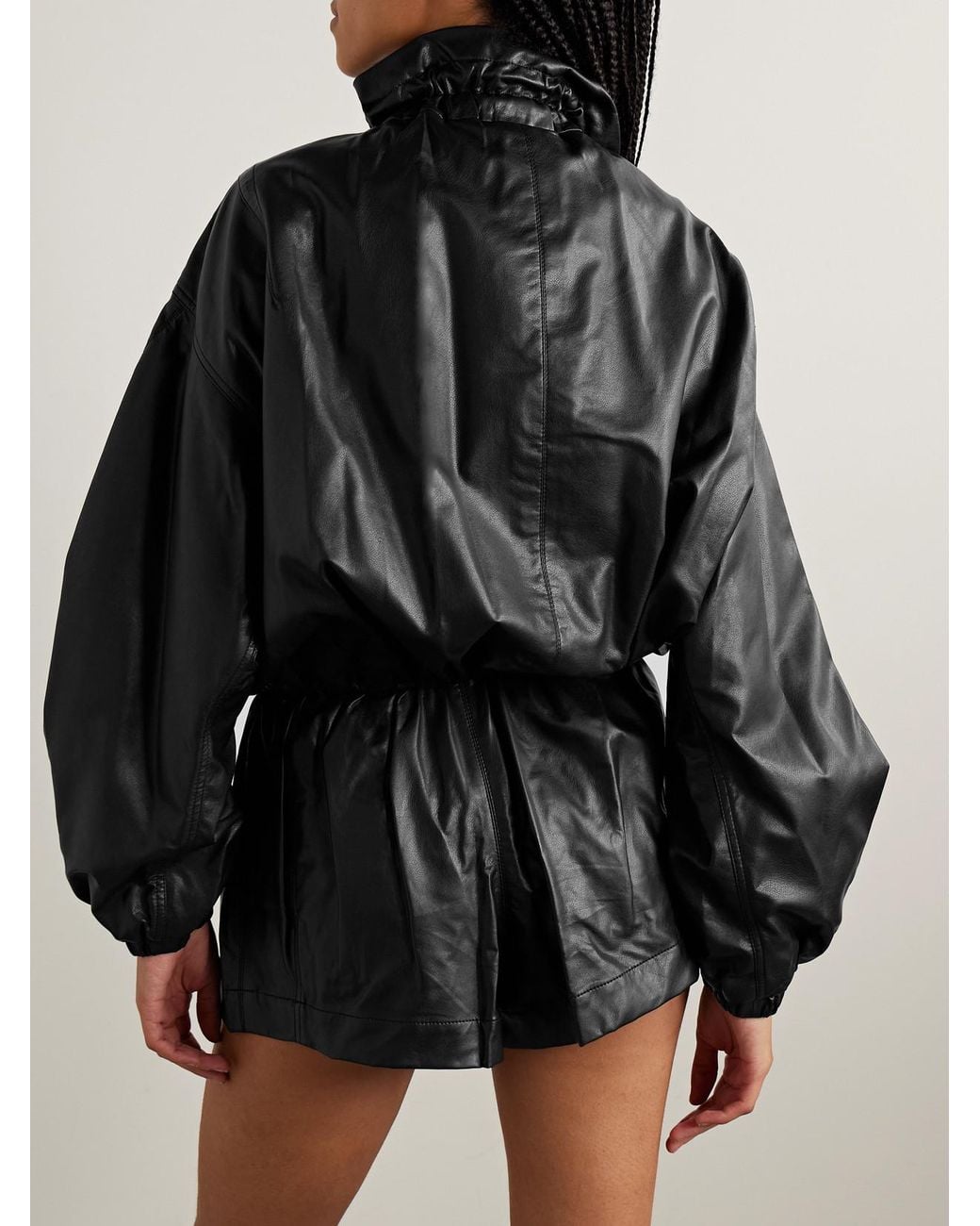 Isabel Marant Black Neela Coated Jacket