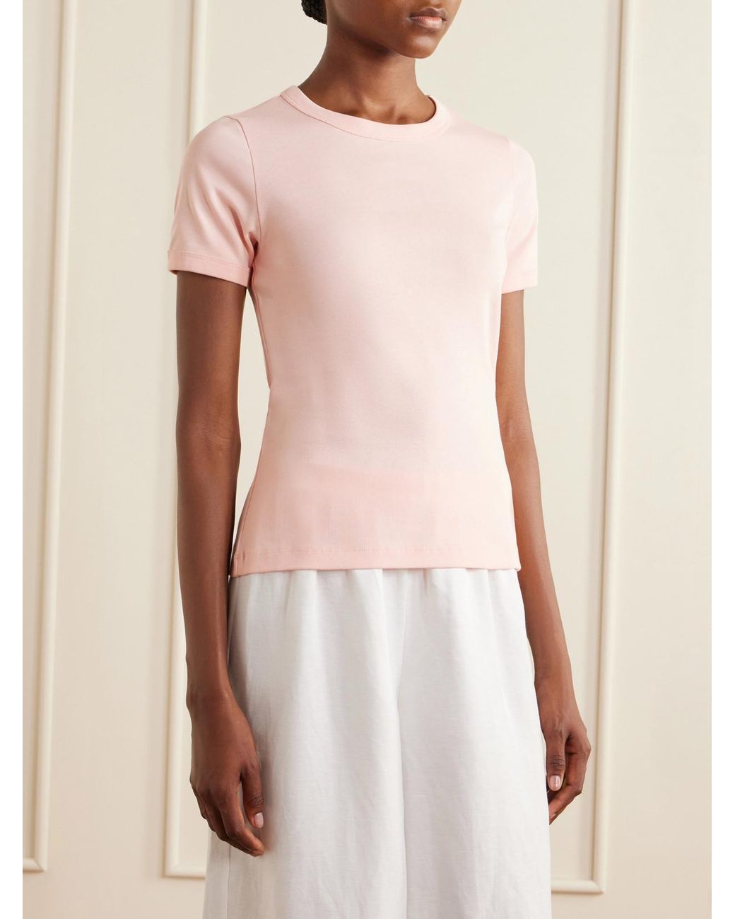 Flore Flore Pink Car Organic Cotton-Jersey T-Shirt