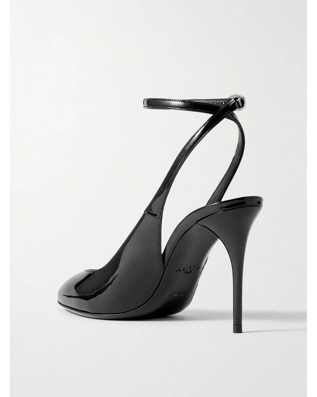 Alaïa Black 90 Patent-Leather Pumps