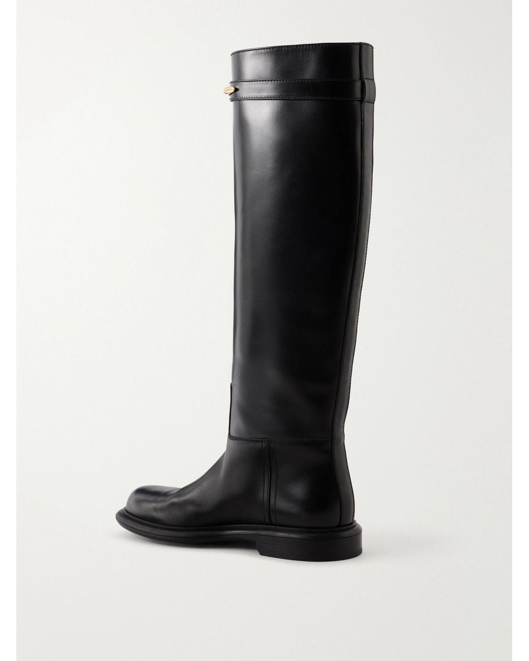 Givenchy Black Pinch Leather Knee Boots