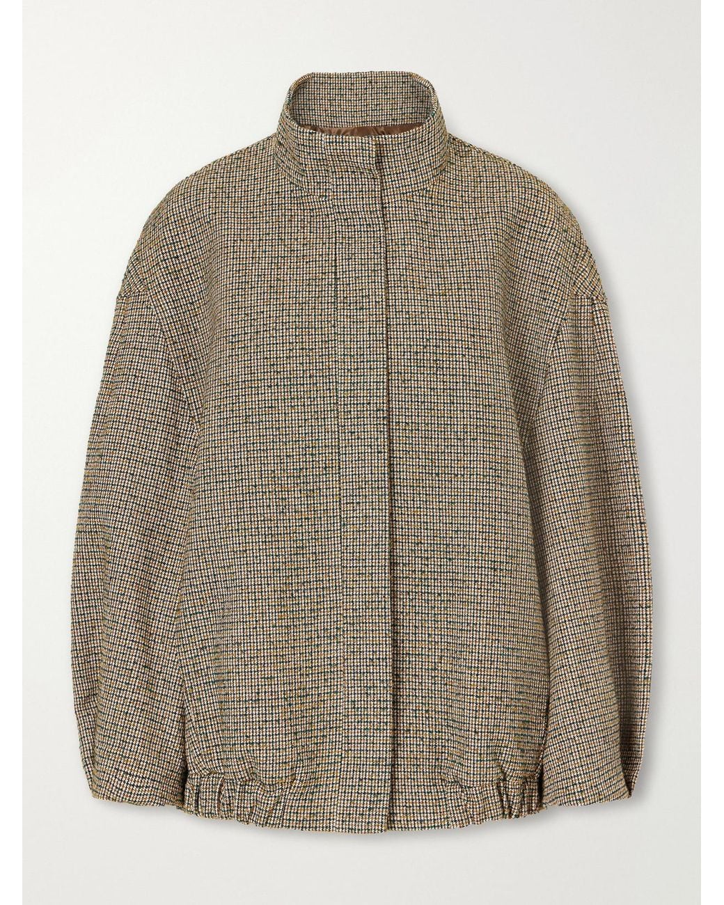 Dries Van Noten Brown Checked Bouclé Jacket