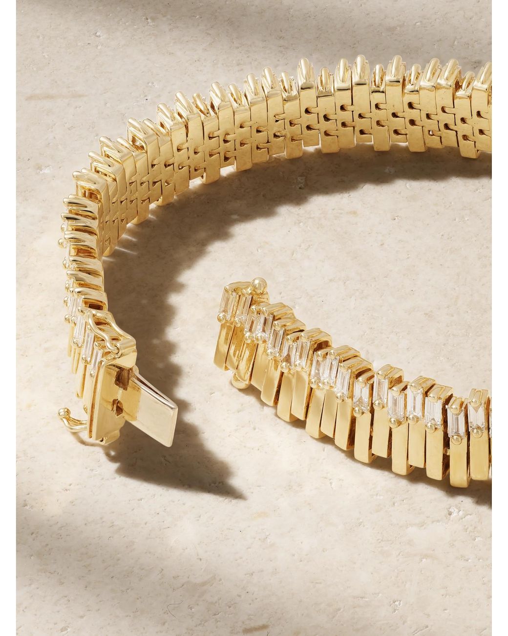 Suzanne Kalan Natural 18-Karat Diamond Tennis Bracelet
