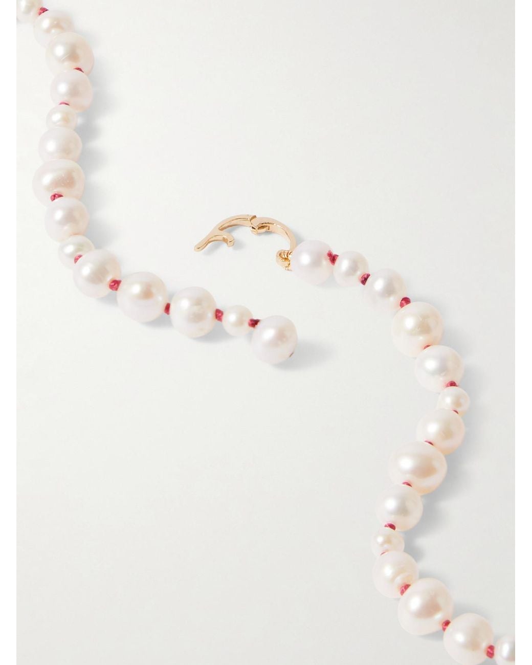 Loren Stewart White Opera 14-Karat Freshwater Pearl Necklace