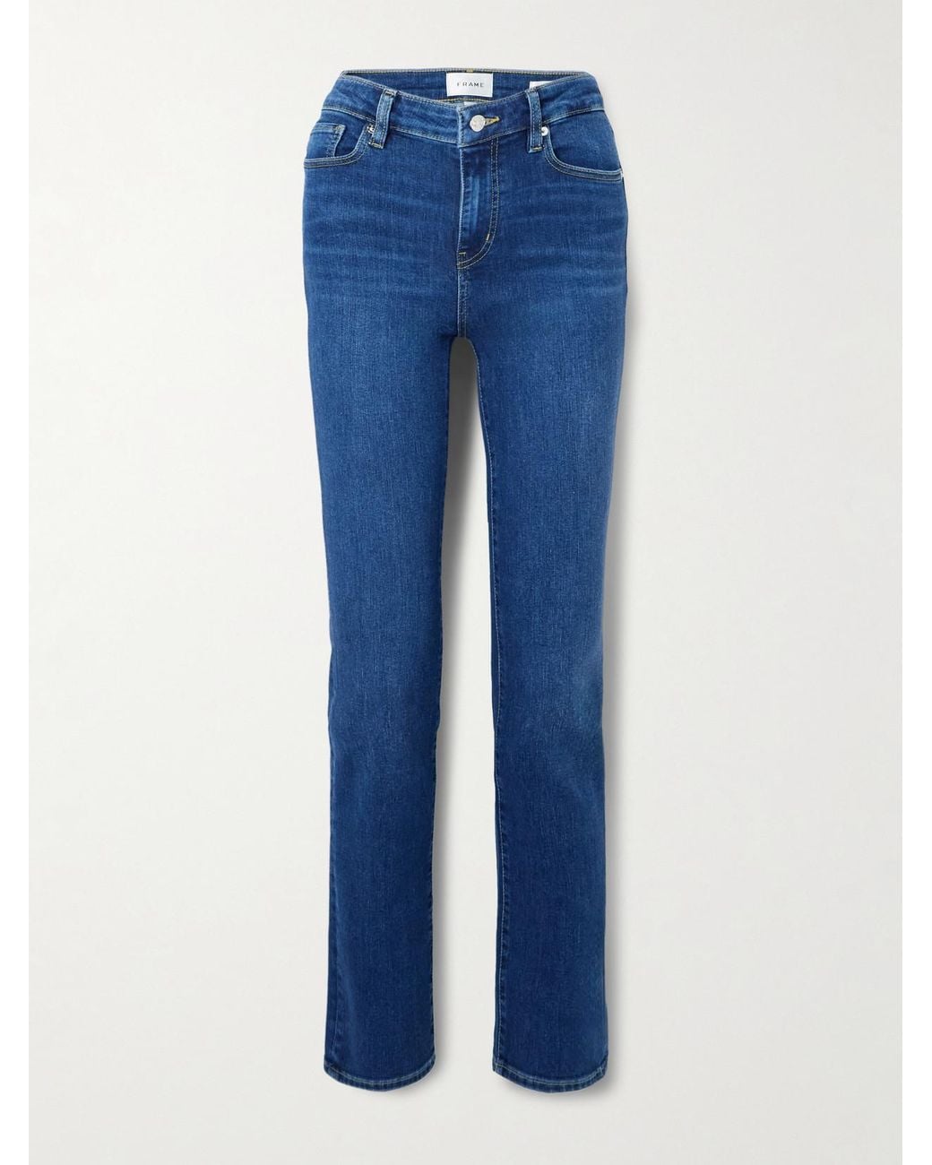 FRAME Blue The Pencil High-Rise Skinny Jeans