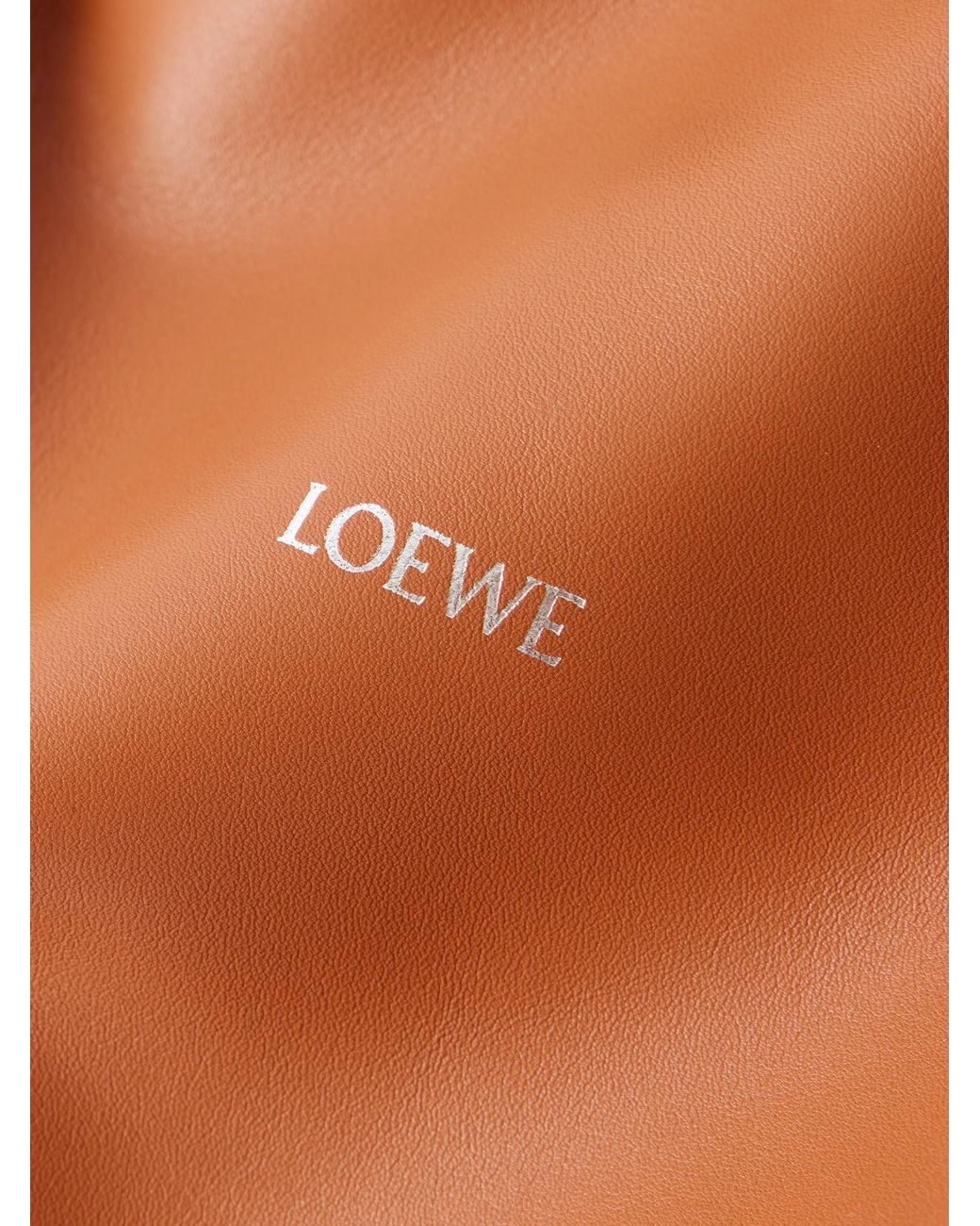 Loewe Brown Flamenco Layers Medium Leather Clutch