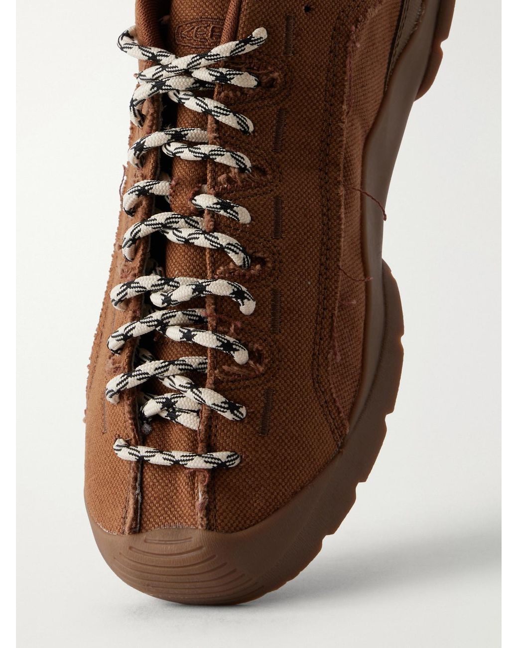 SKALL Brown Keen Jasper Cotton-Canvas Sneakers