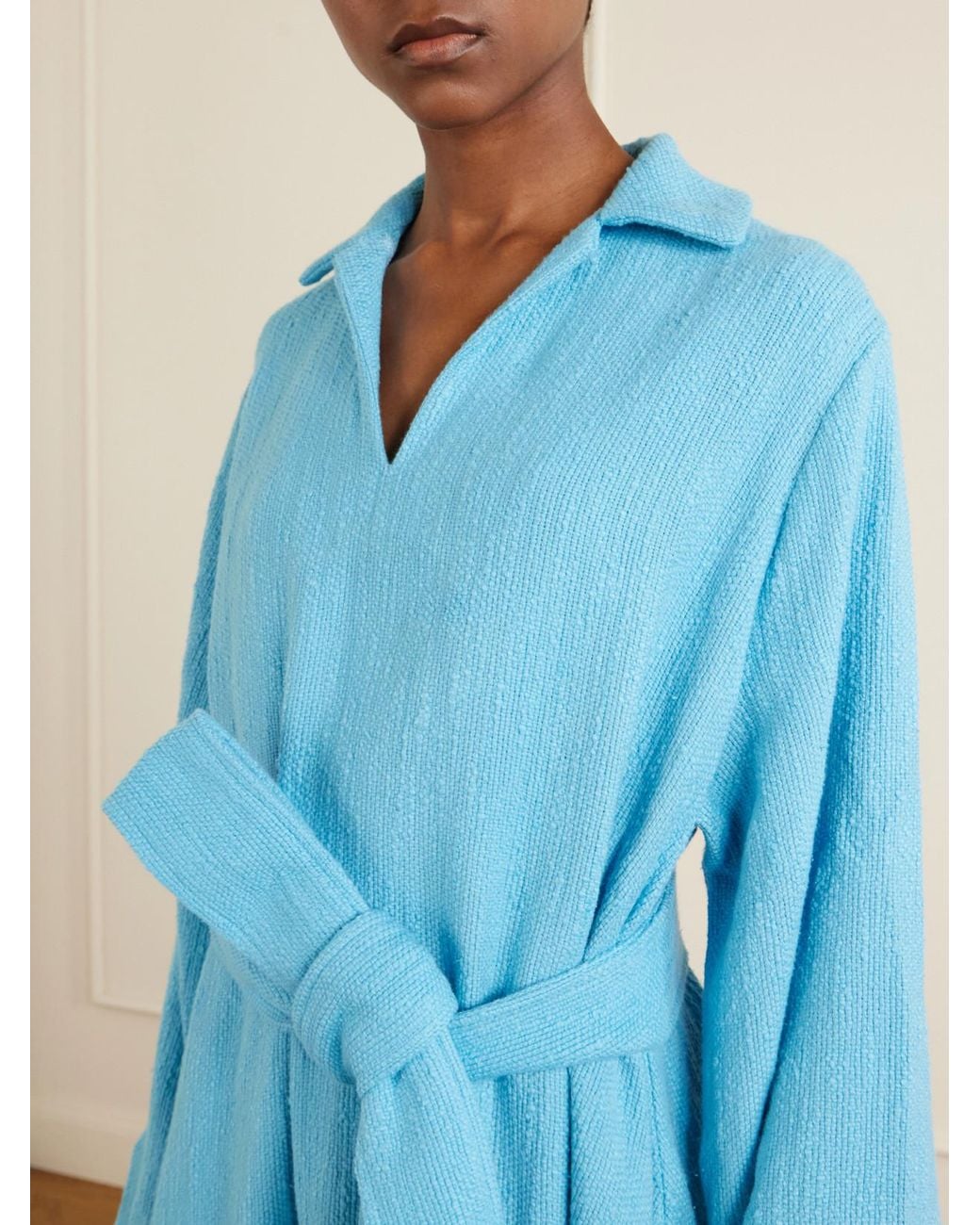 Marrakshi Life Blue Belted Cotton Coverup