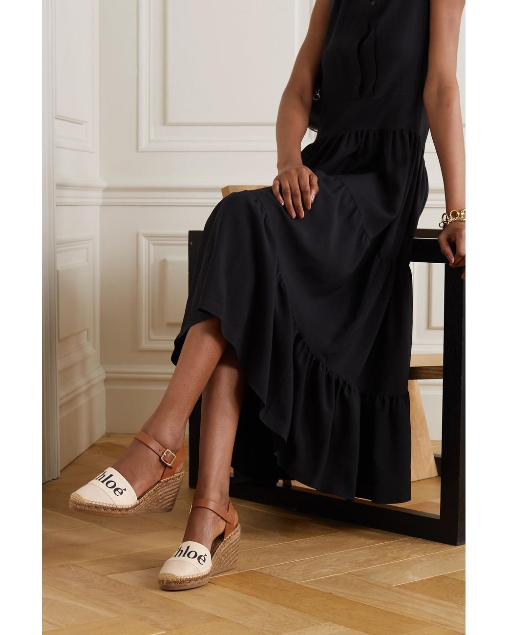 Chloe logo hotsell wedges