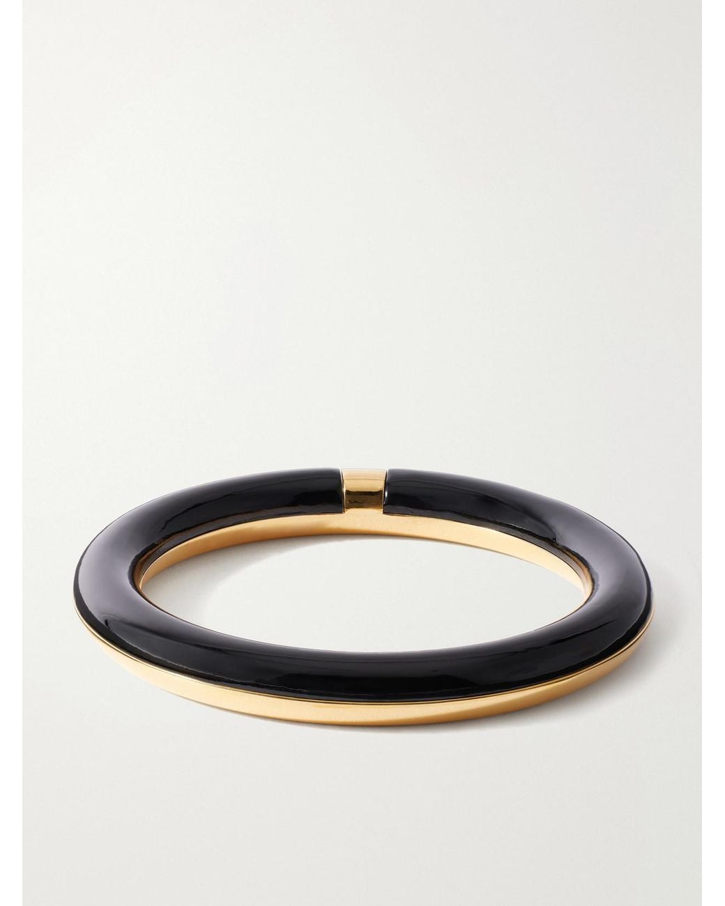 Alaïa Metallic Ray Logo-Engraved-Tone Bangle
