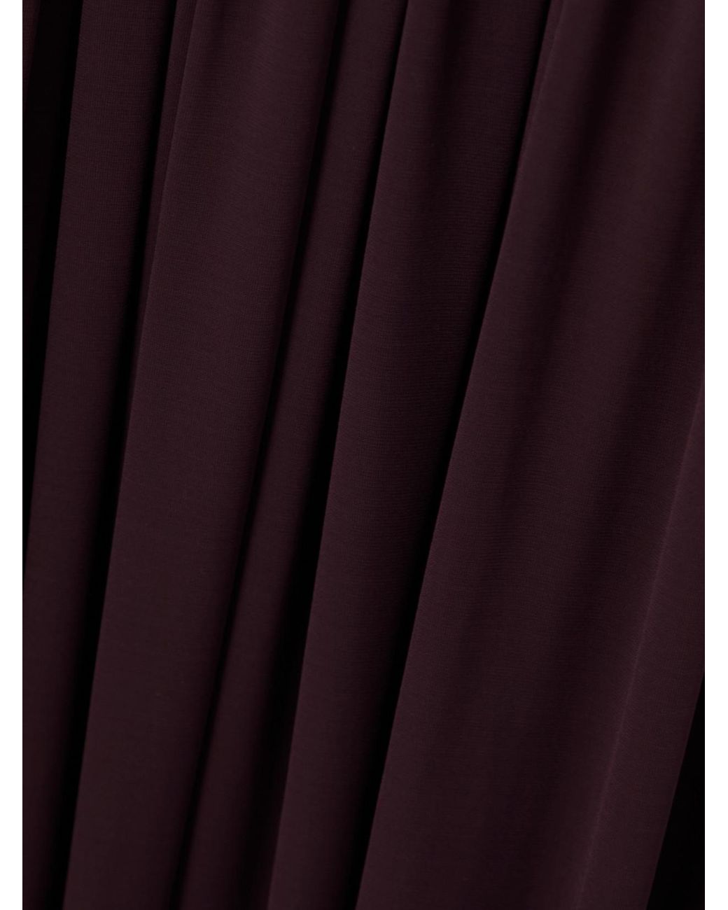Alaïa Purple Strapless Pleated Stretch-Jersey Midi Dress