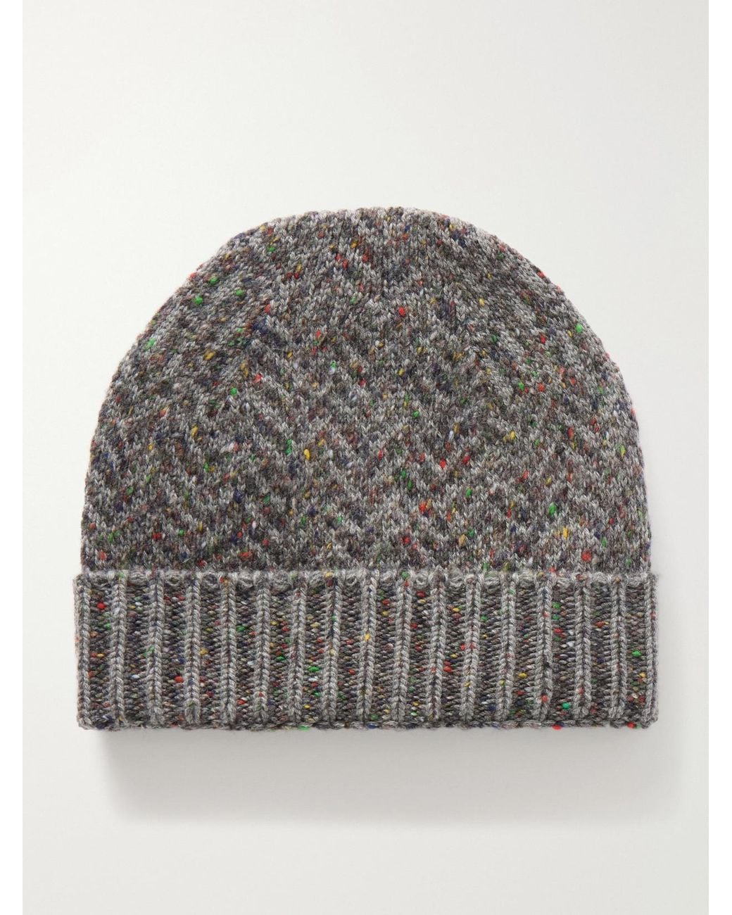 Gabriela Hearst Gray Porta Mélange Cashmere Beanie