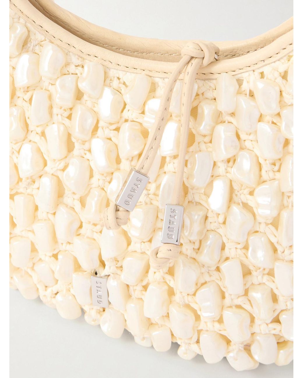 Staud Natural Reef Beaded Bag