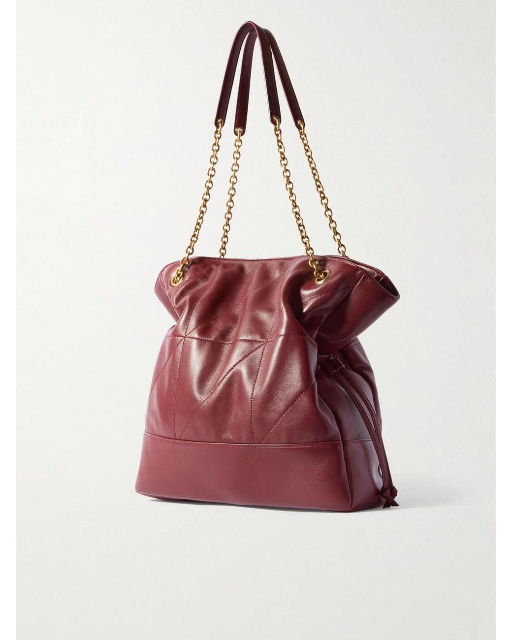Saint Laurent Red Jamie Shopping Quilted Leather Shoulder Bag