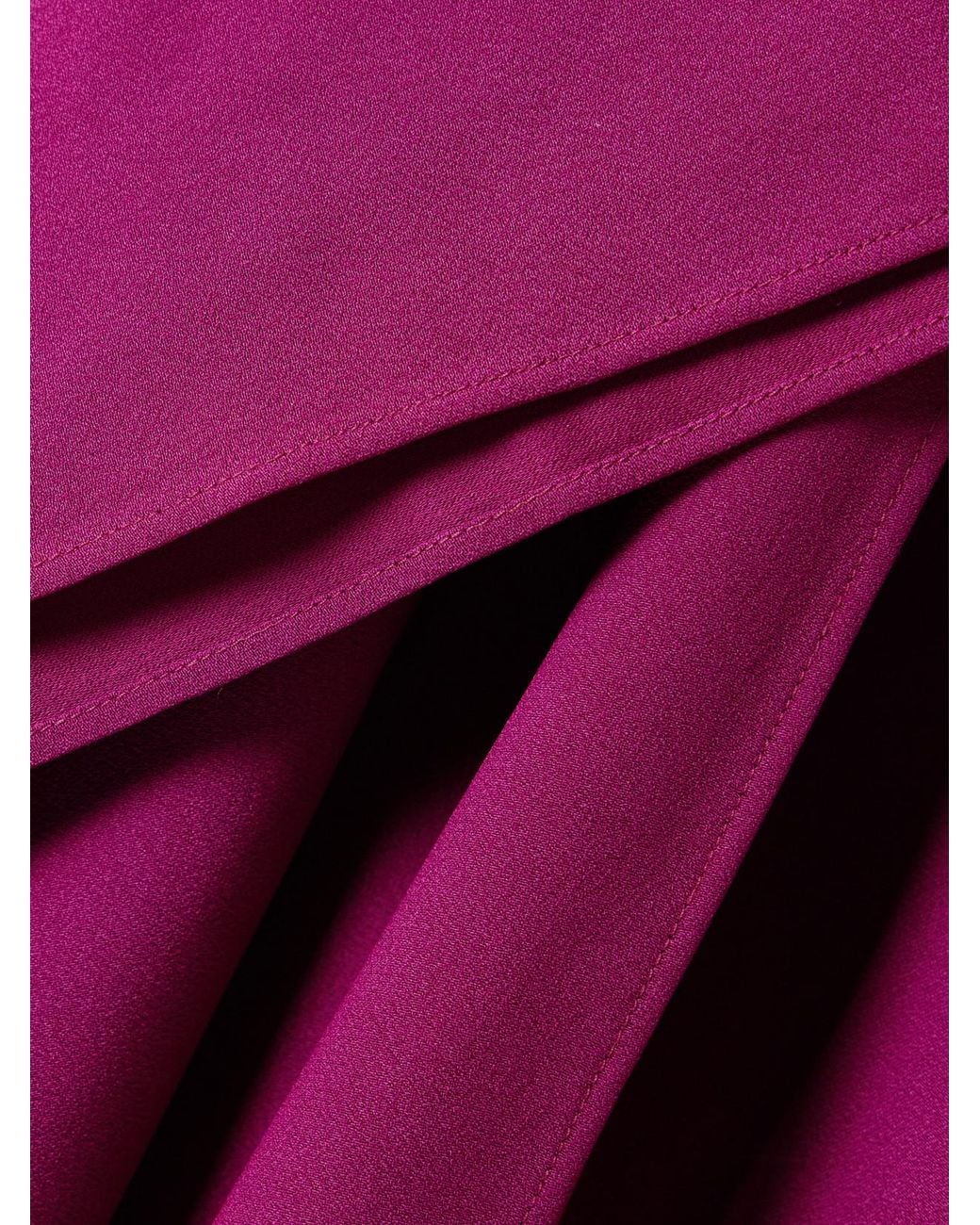 Taller Marmo Pink Paloma Scarf-Detailed One-Shoulder Satin-Crepe Maxi Dress