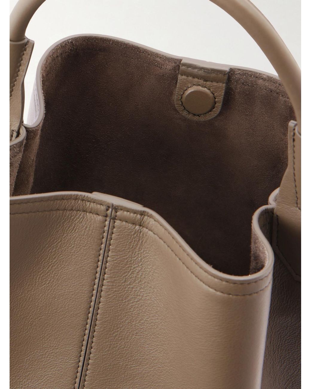 Victoria Beckham Natural The Victoria Bucket Leather Shoulder Bag