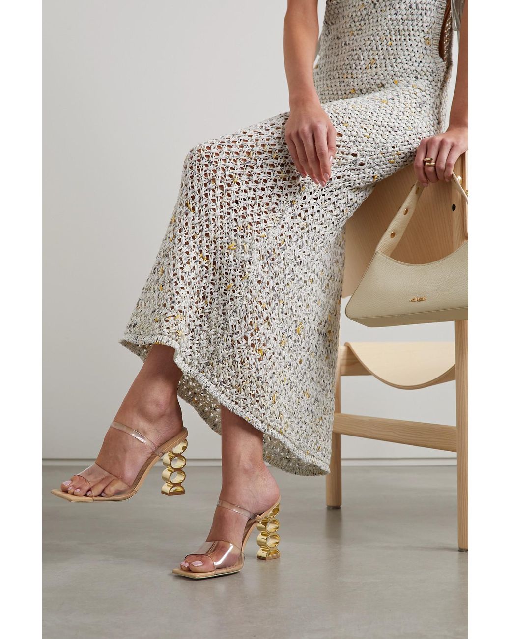 Cult Gaia Bahar Pvc Sandals in Natural | Lyst UK