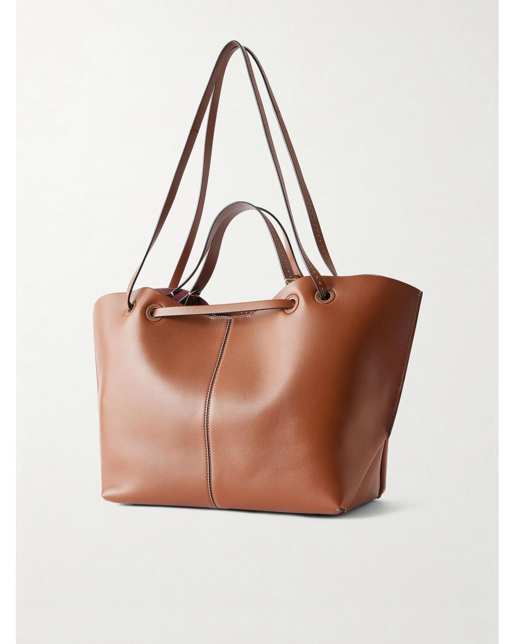 Max Mara Brown Leather Shoulder Bag