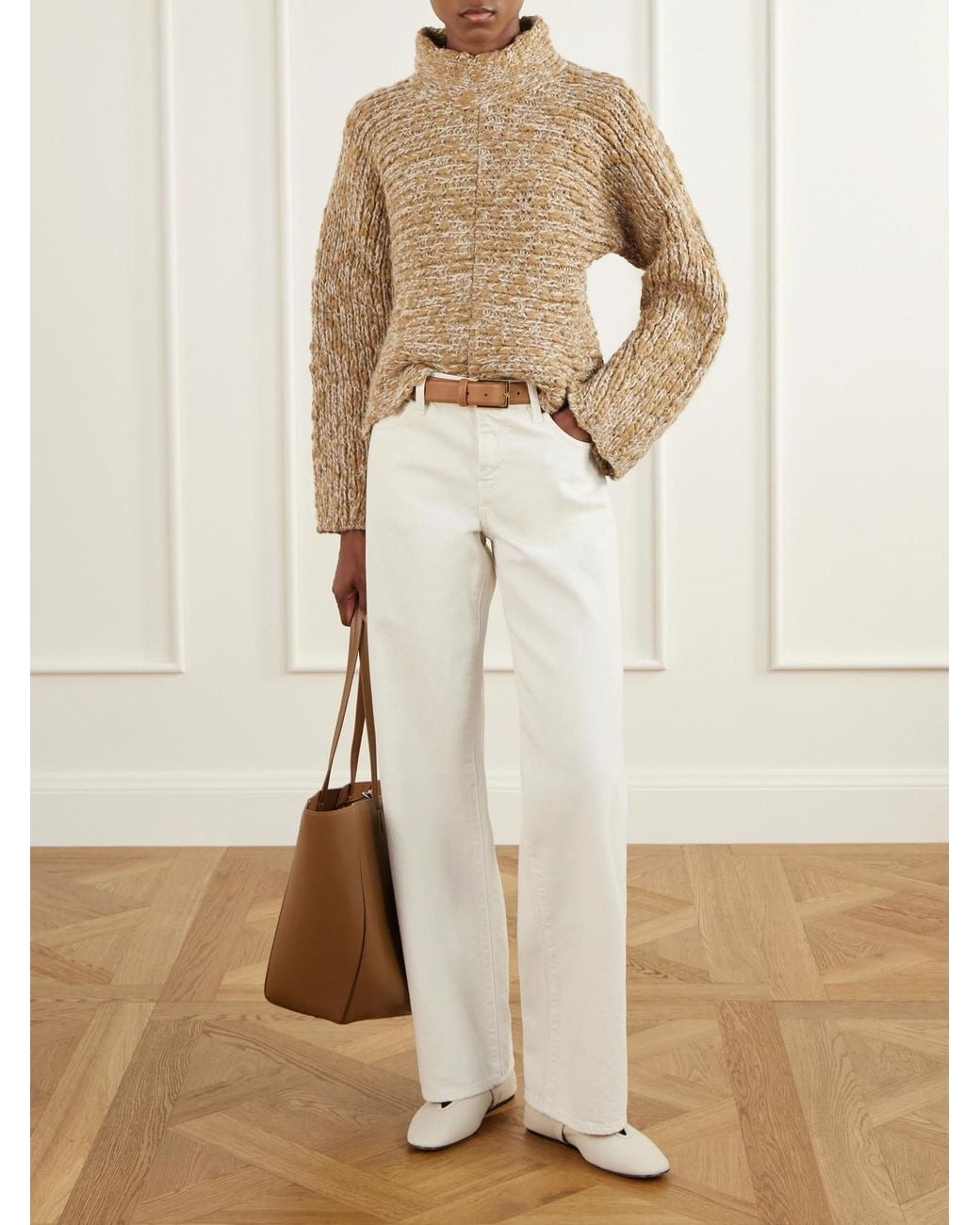 Proenza Schouler Brown Hex Leather Tote