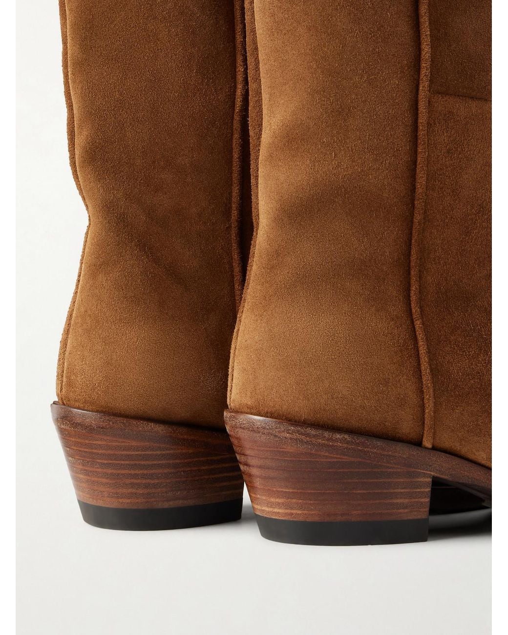 Khaite Brown Clive Suede Knee Boots