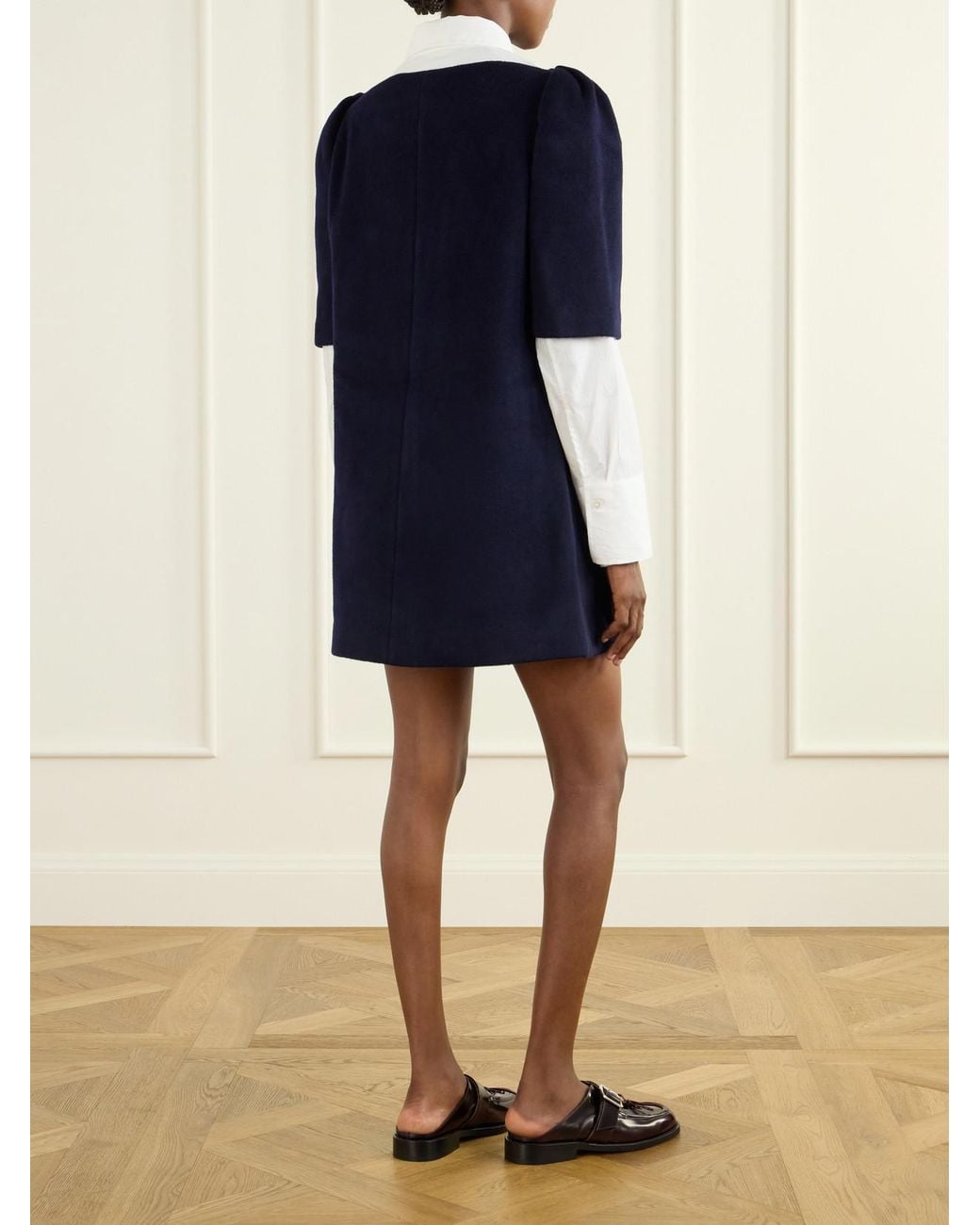 ShuShu/Tong Blue Wool Coat