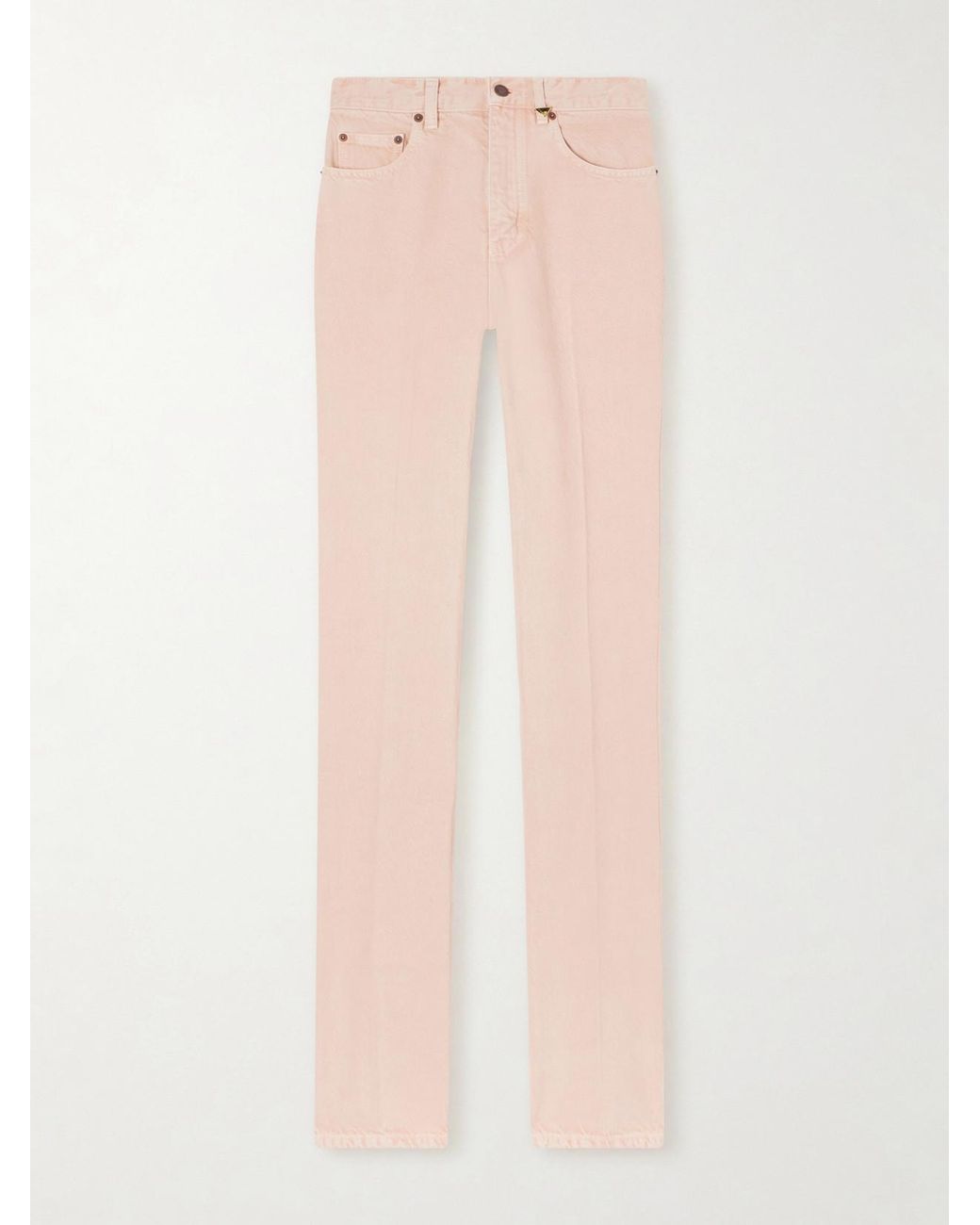 Chloé Natural High-Rise Slim-Leg Jeans