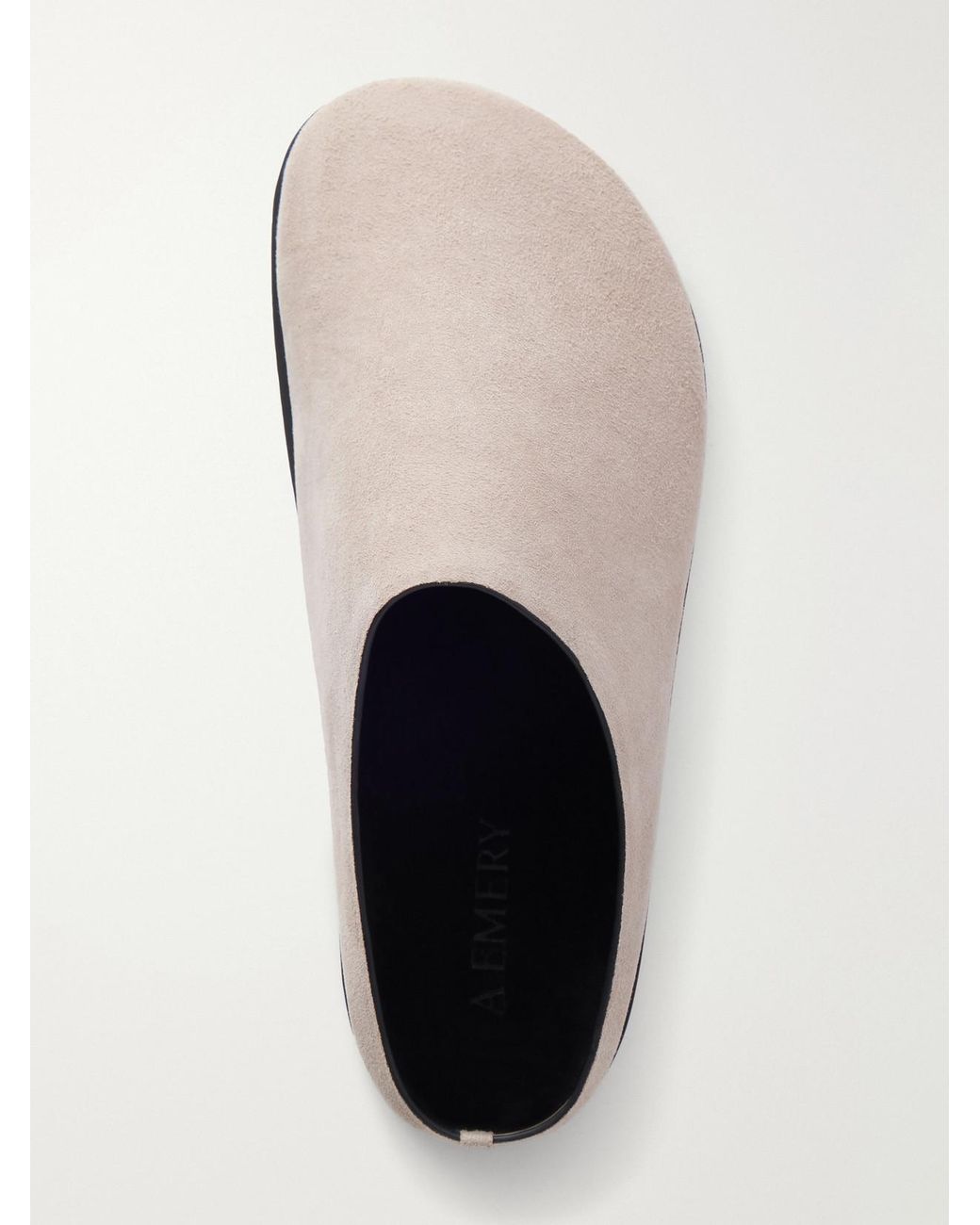 A.Emery White Lou Suede Clogs
