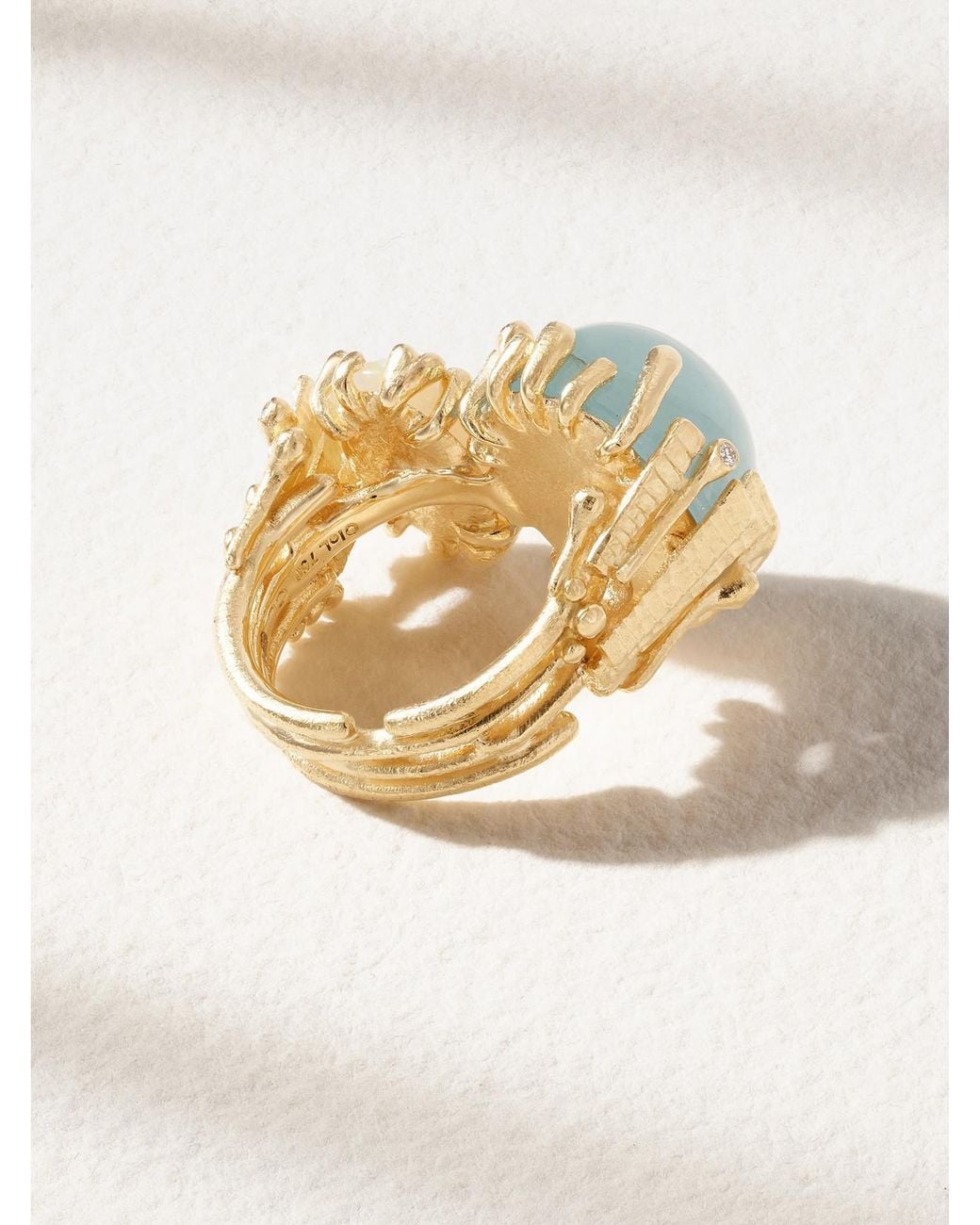 Ole Lynggaard Copenhagen Blue Boho 18-Karat Multi-Stone Ring