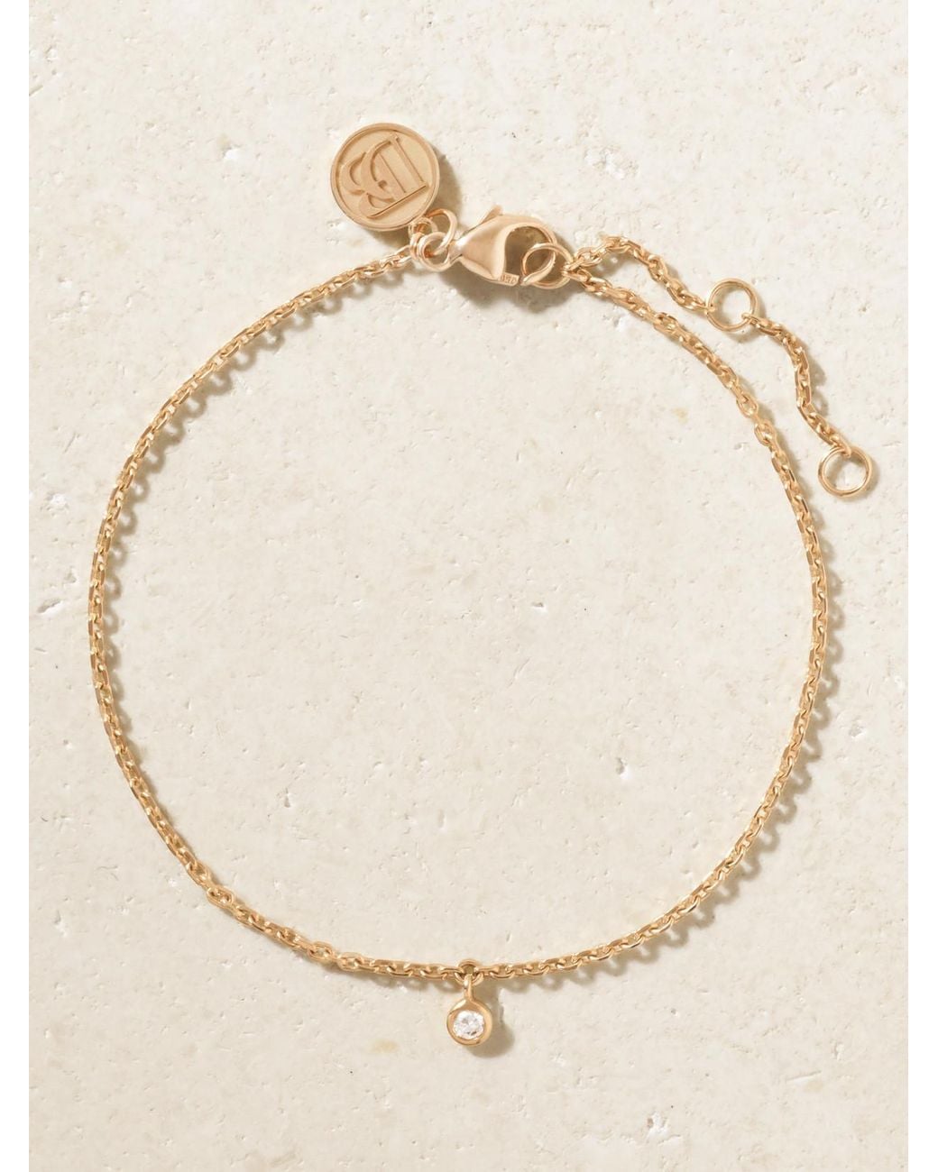 De Beers London Natural My First De Beers Clea 18-Karat Rose Diamond Bracelet