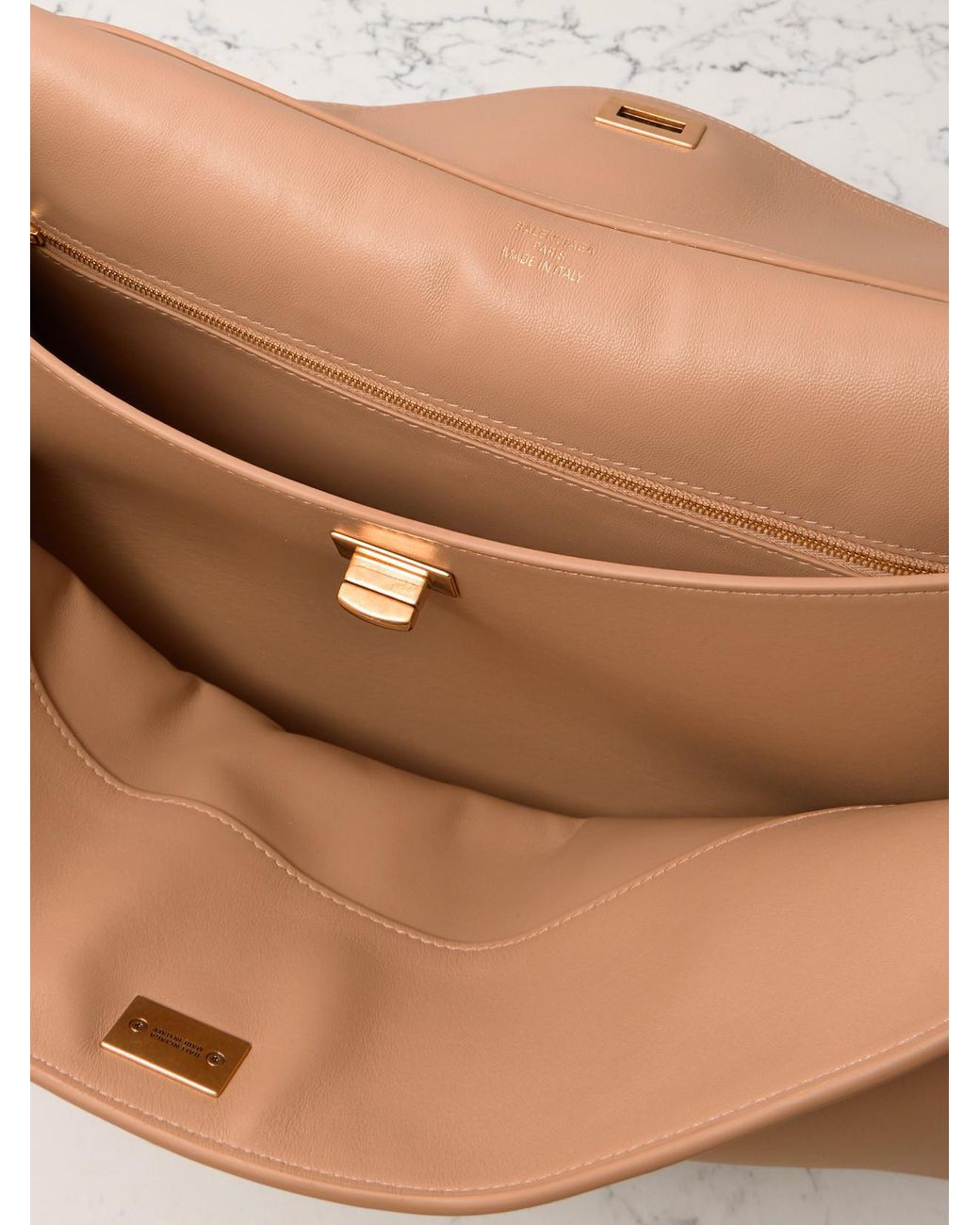 Balenciaga Brown Rodeo Large Leather Shoulder Bag