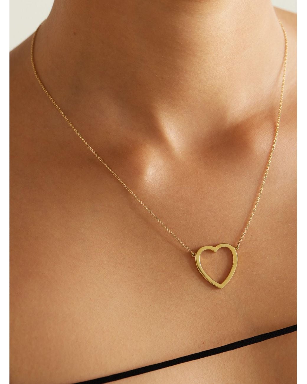 Jennifer Meyer Natural Open Heart 18-Karat Necklace