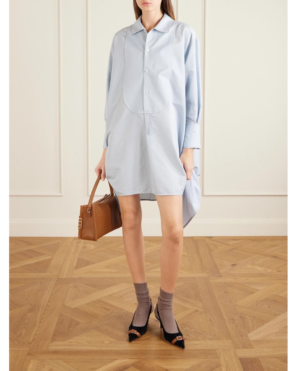 J.W. Anderson Black Buckled Leather-Trimmed Velvet Slingback Pumps