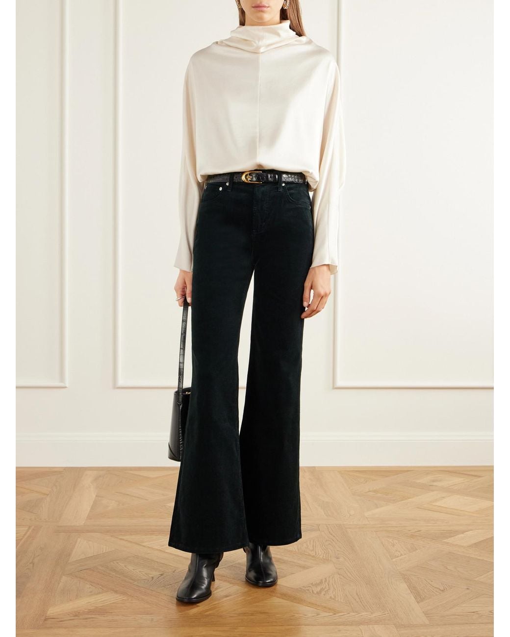 Citizens of Humanity White Ilaria Satin Blouse