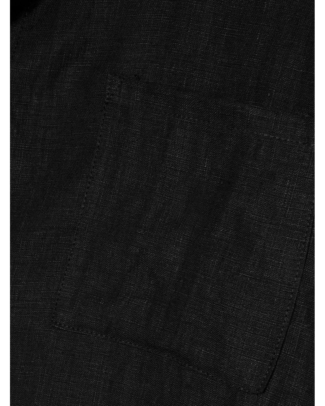 Deiji Studios Black 03 Linen Shirt And Shorts Set
