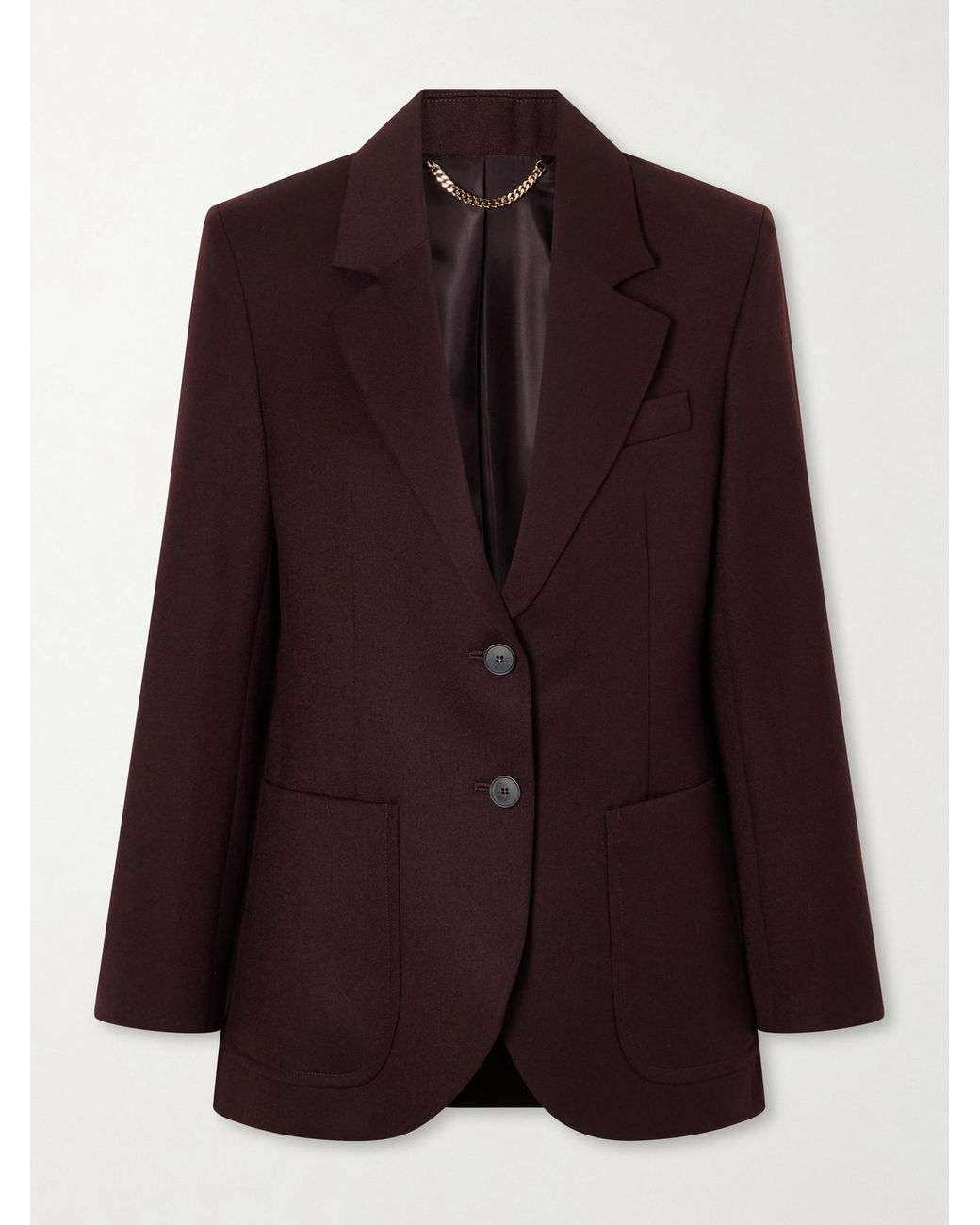 Victoria Beckham Purple Katherine Wool Jacket