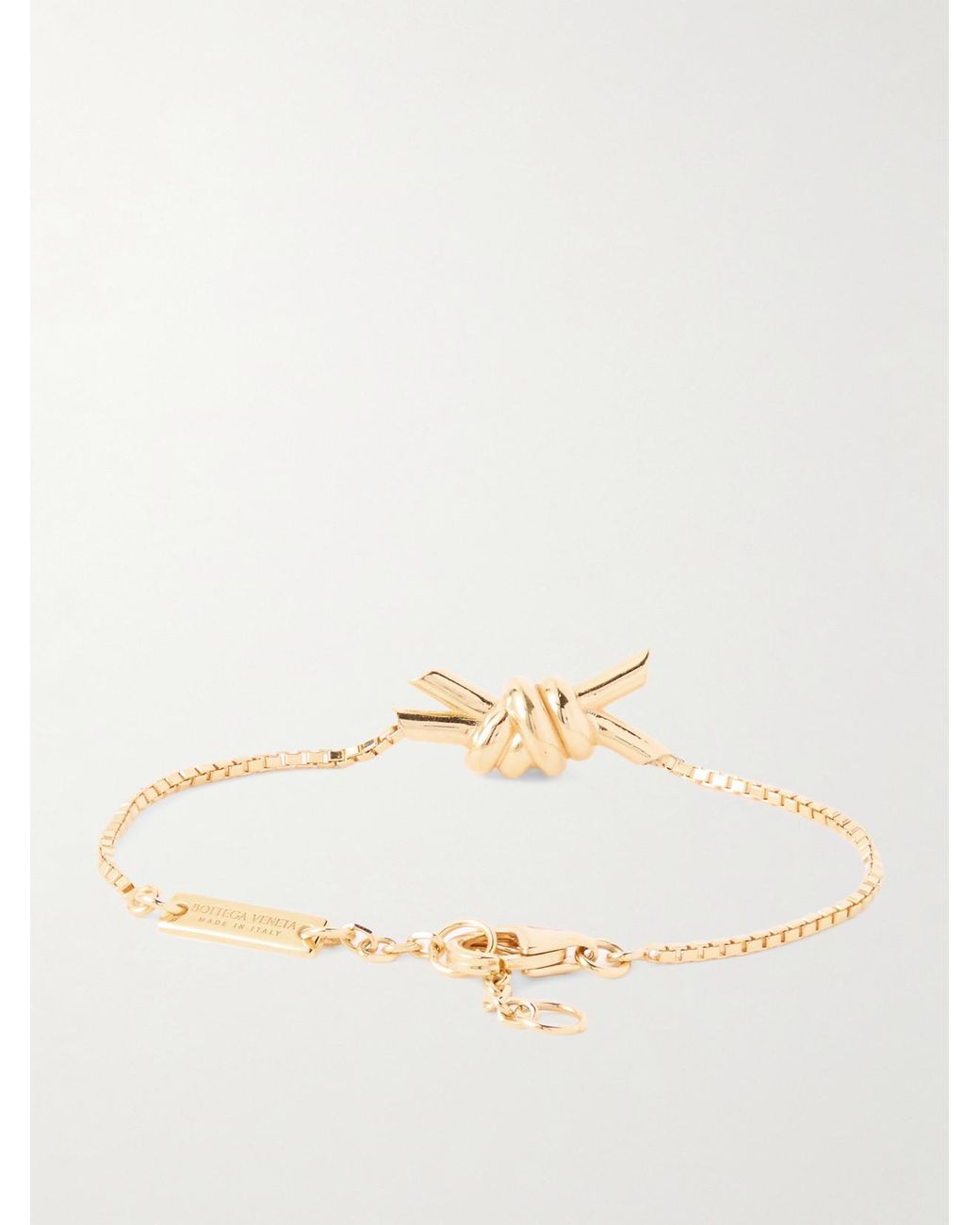 Bottega Veneta Natural Plated Bracelet