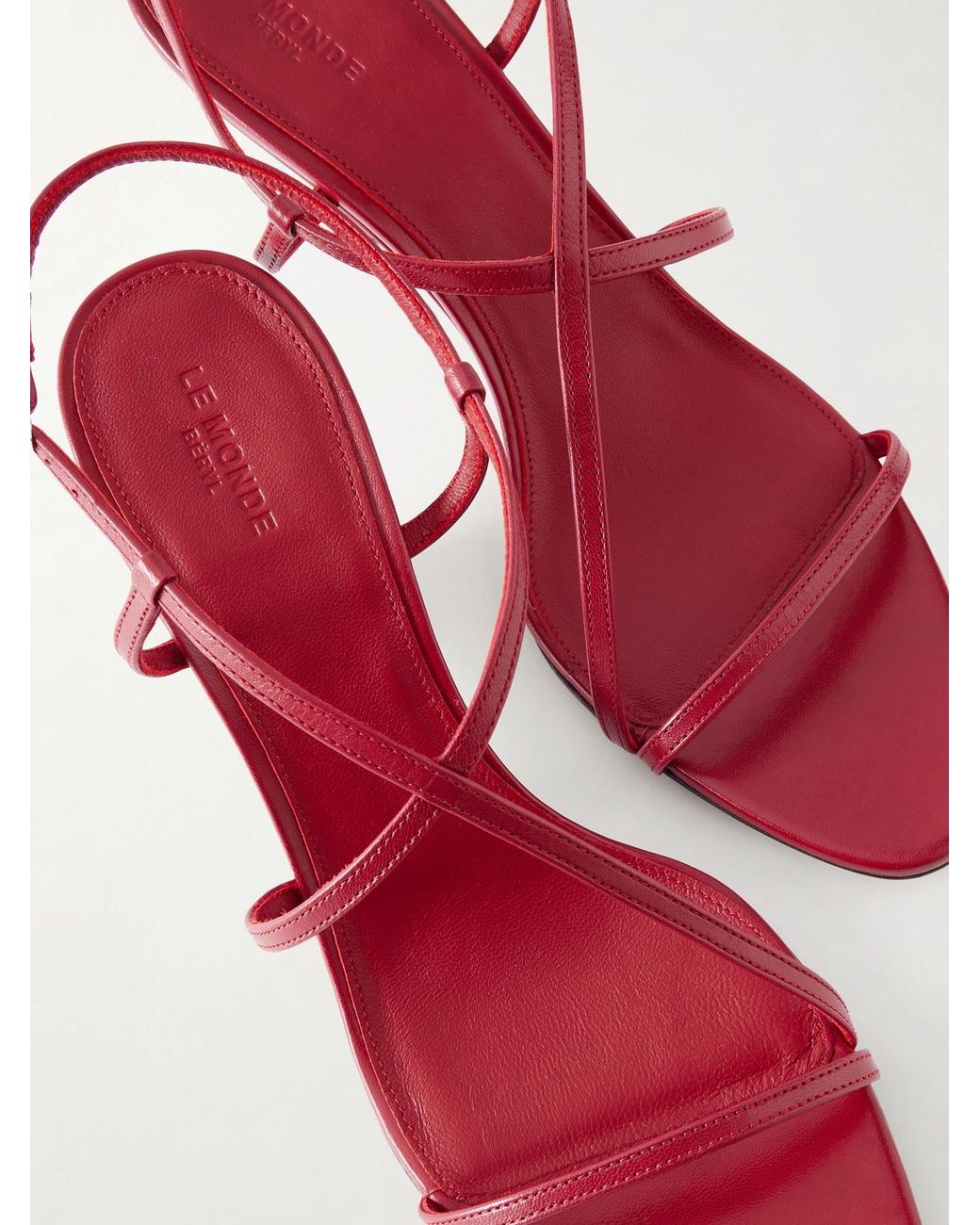 Le Monde Beryl Pink Rio 70 Leather Wedge Sandals