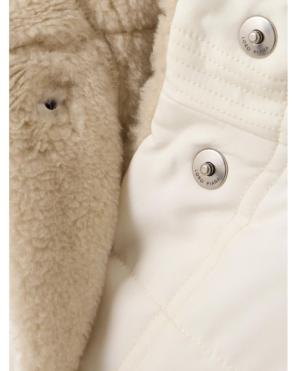 Loro Piana Natural Leone Quilted Silk-Shell Vest