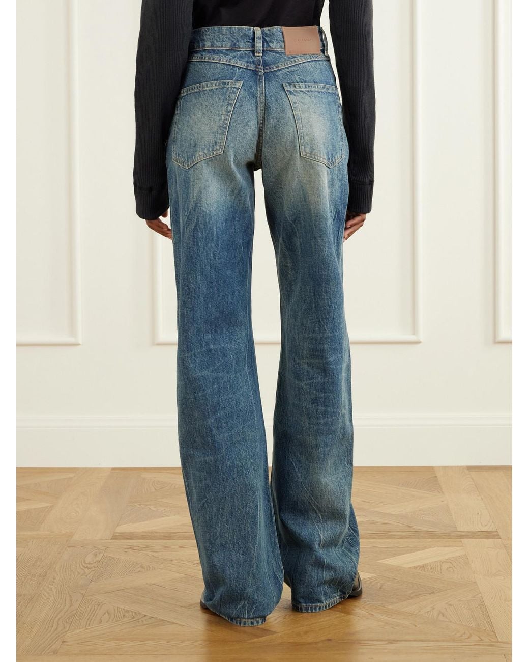 Our Legacy Blue Wata Mid-Rise Straight-Leg Jeans