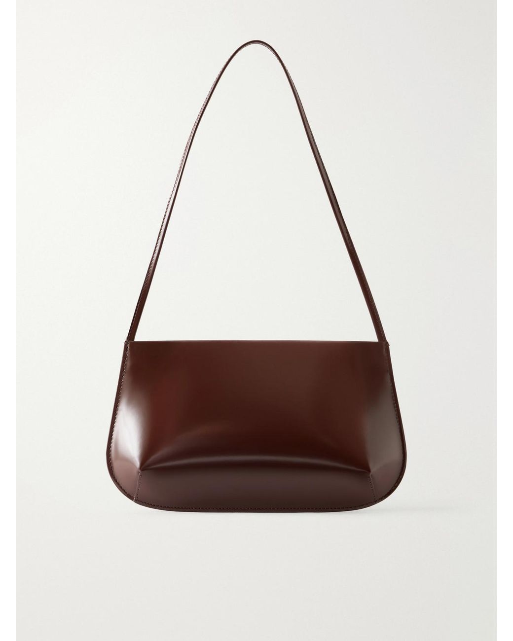 Faune Brown Bra Leather Shoulder Bag
