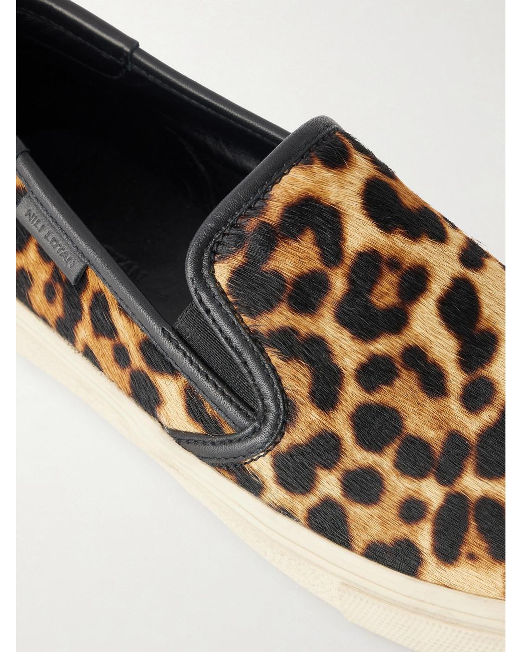 Nili Lotan Multicolor Serge Animal-Print Calf Hair Sneakers