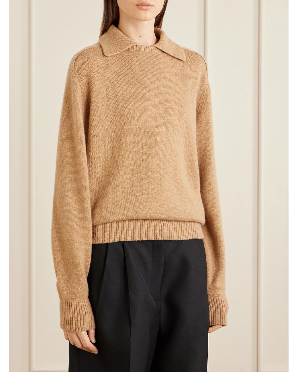Khaite Natural Jackson Wool And Cashmere-Blend Sweater